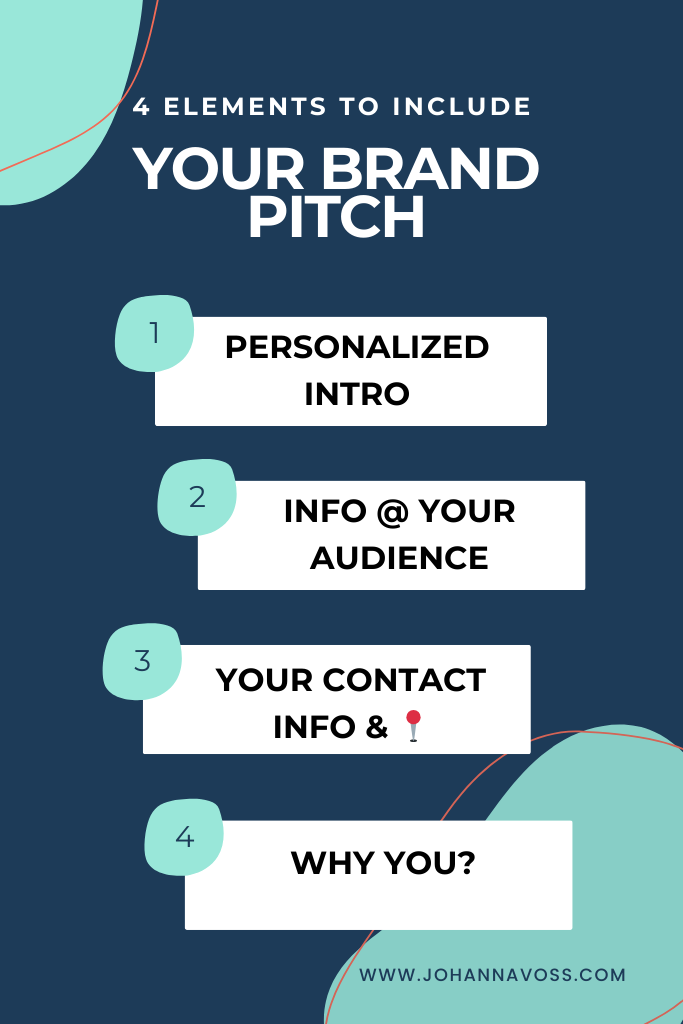4 elements to include influencer brand pitch